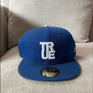 Blue TRUE New Era 7 5/8ths fitted hat